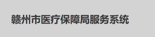 赣州市医疗保障局服务系统