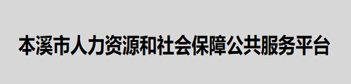 本溪人力资源和社会保障公共服务平台