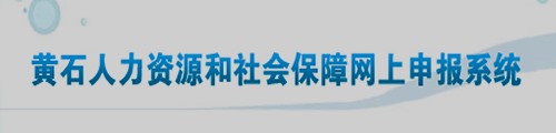 黄石人力资源和社会保障网上申报系统